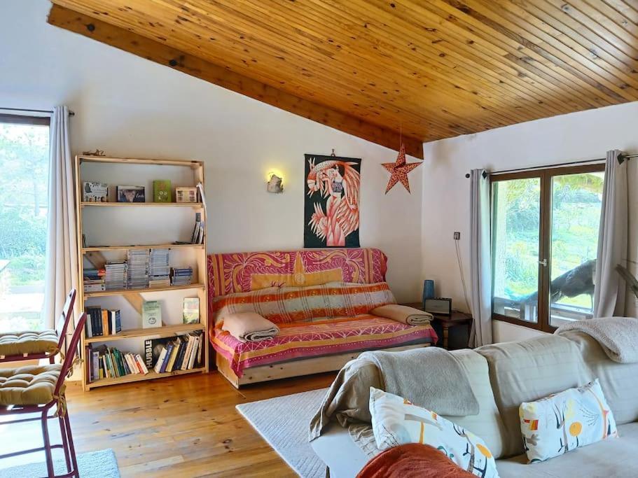 Bright Loft With Mountain And Nature View Sougraigne Exterior foto